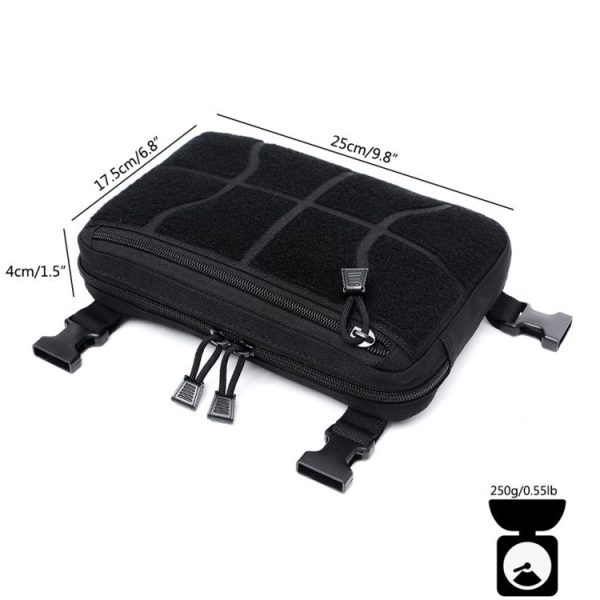 Multi-functional Chest Bag for Outdoor Sports Portable Storage Backpack (Black) - Image 3