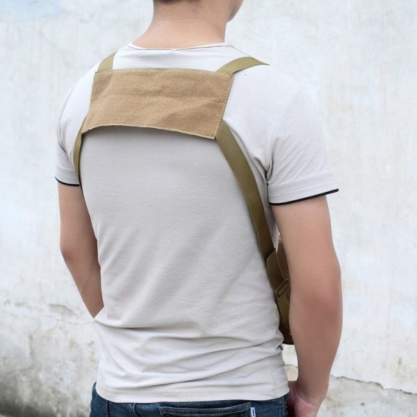 Multi-functional Chest Bag for Outdoor Sports Portable Storage Backpack (Black) - Image 8