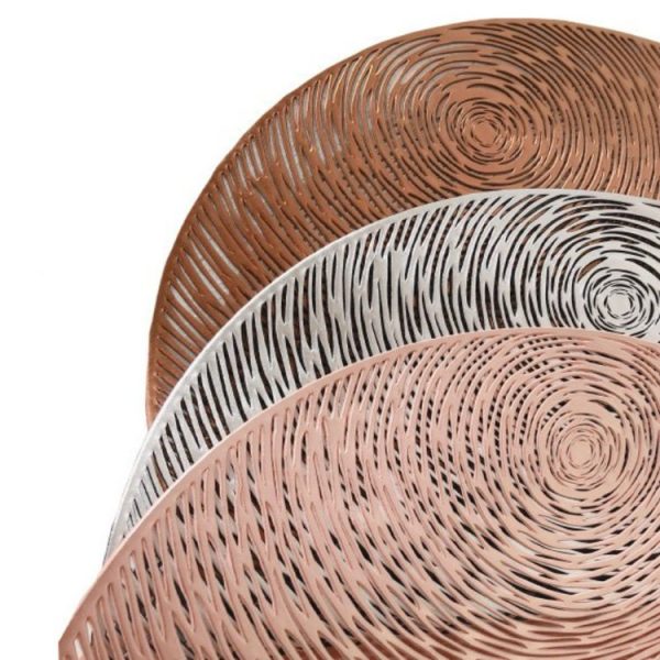 2 PCS Fashion Round Hollow Placemats PVC Table Mats Coffee Cup Pad (Red) - Image 7