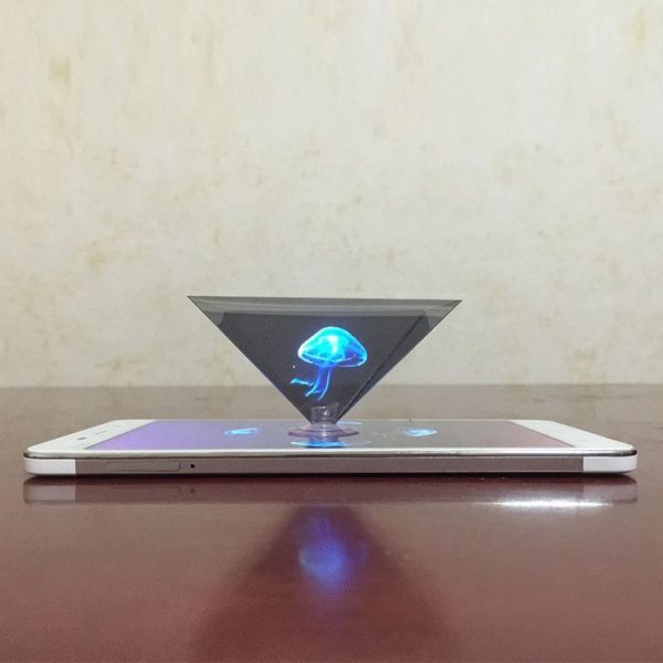 10 PCS 3D Pyramid Magic Projection Mobile Phone Simple Holographic Projection Film - Image 4