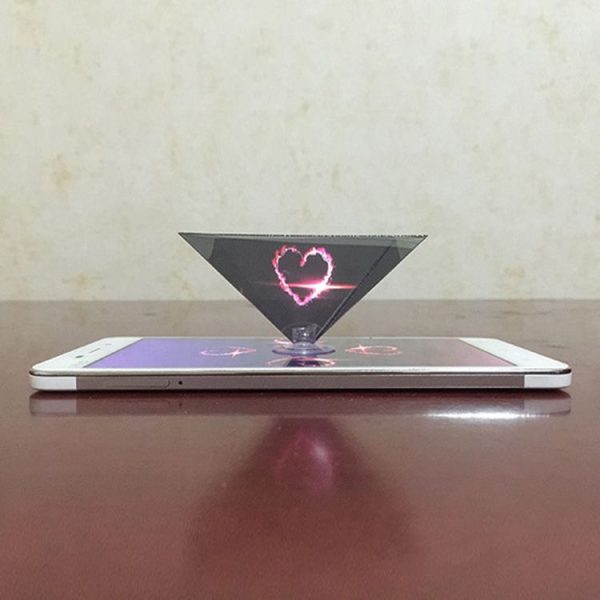 10 PCS 3D Pyramid Magic Projection Mobile Phone Simple Holographic Projection Film - Image 5
