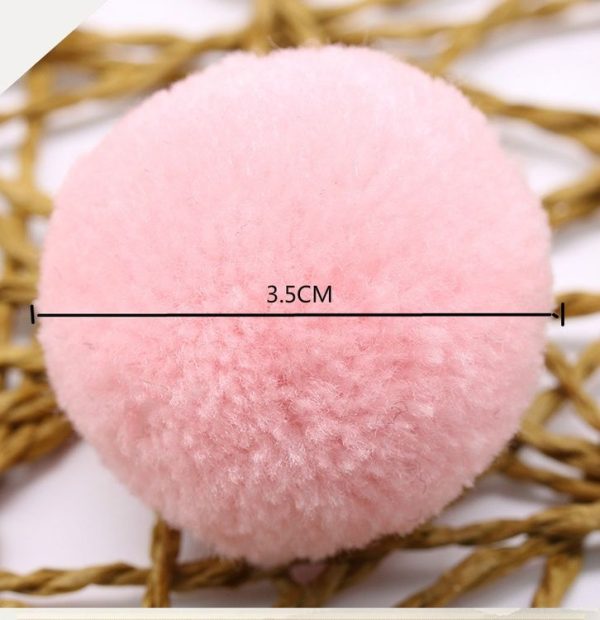 10 PCS Candy Color Toy Ball Decoration Fur Ball (Pink) - Image 7