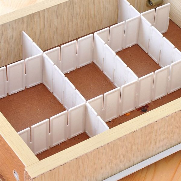 4 PCS 7x43cm S Heightening and Thickening Multiple Free Combination Plate Cabinet Drawer Partition Board Storage Organizer