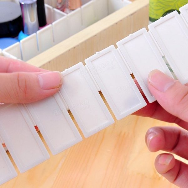 4 PCS 7x43cm S Heightening and Thickening Multiple Free Combination Plate Cabinet Drawer Partition Board Storage Organizer - Image 4
