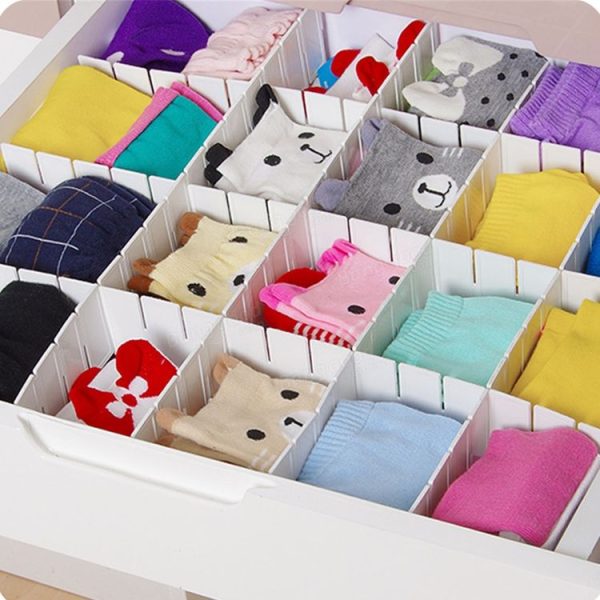 4 PCS 7x43cm S Heightening and Thickening Multiple Free Combination Plate Cabinet Drawer Partition Board Storage Organizer - Image 6