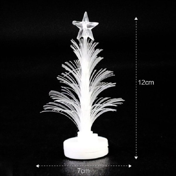 2 PCS Colorful Fiber Optic Creative Flashing Christmas Tree LED Night Light - Image 2