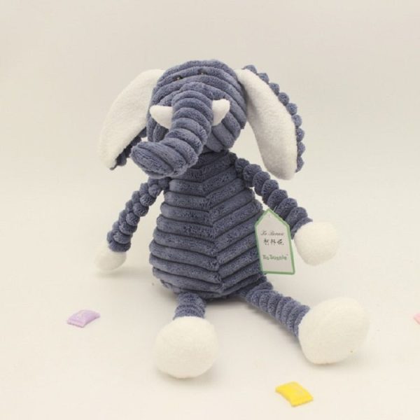 Striped Animal Plush Toy Doll Creative Animal Doll, Type: Elephant, Height: 42cm - Image 2