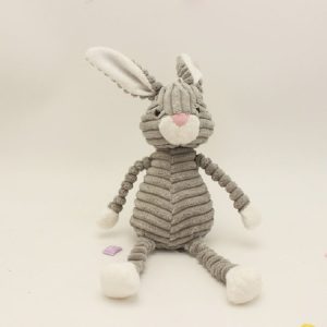 Striped Animal Plush Toy Doll Creative Animal Doll, Type: Gray Rabbit, Height: 42cm