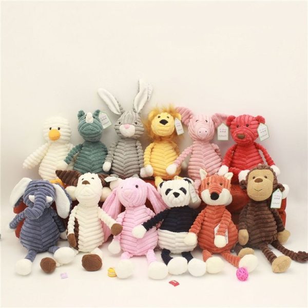 Striped Animal Plush Toy Doll Creative Animal Doll, Type: Gray Rabbit, Height: 42cm - Image 6
