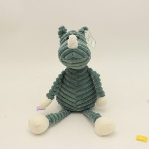 Striped Animal Plush Toy Doll Creative Animal Doll, Type: Rhinoceros, Height: 42cm