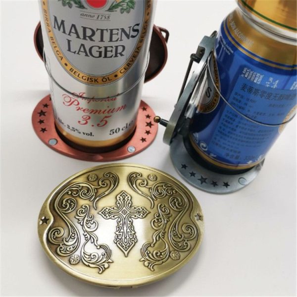 Cross Metal Beer Buckle Belt Buckle Beer Strap Head (Ancient Copper) - Image 5