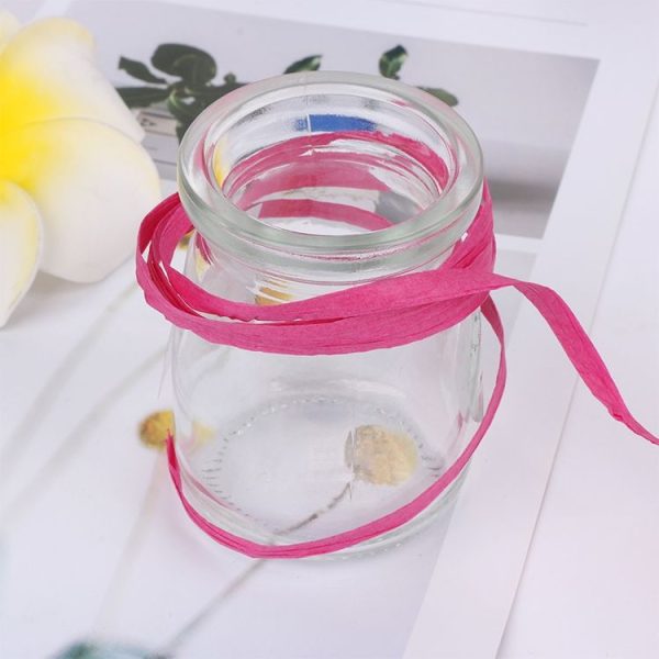 20M Paper Rope Raffia Ribbon Natural Lace Rope Gift Box Wrapping DIY Decoration (Pink) - Image 6