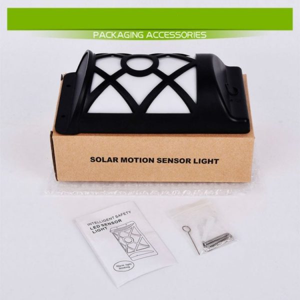 66 LEDs Solar Flame Courtyard Flood Light Wall Lamp Outdoor Lawn Landscape Street Light Induction Lamp - Image 7