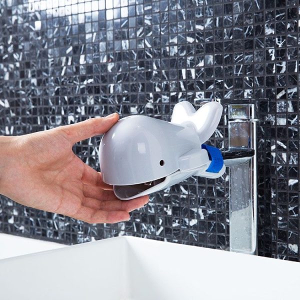 Children Hand Washing Water Cartoon Long Anti Splashing Sink Faucet Extender (Grey) - Image 7