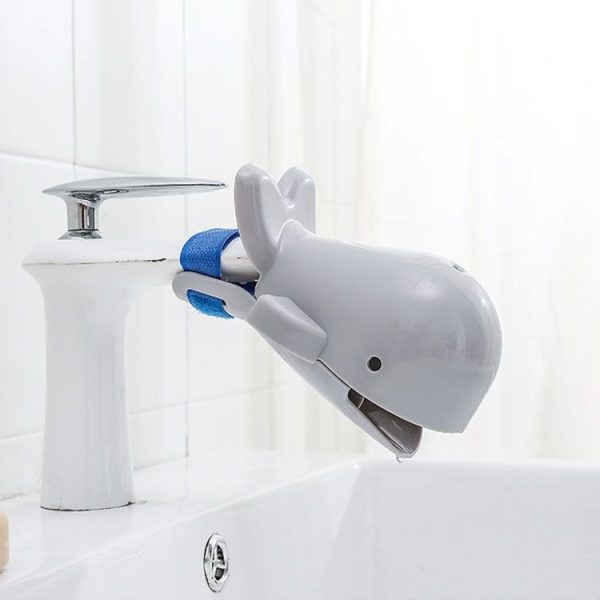 Children Hand Washing Water Cartoon Long Anti Splashing Sink Faucet Extender (Grey) - Image 9