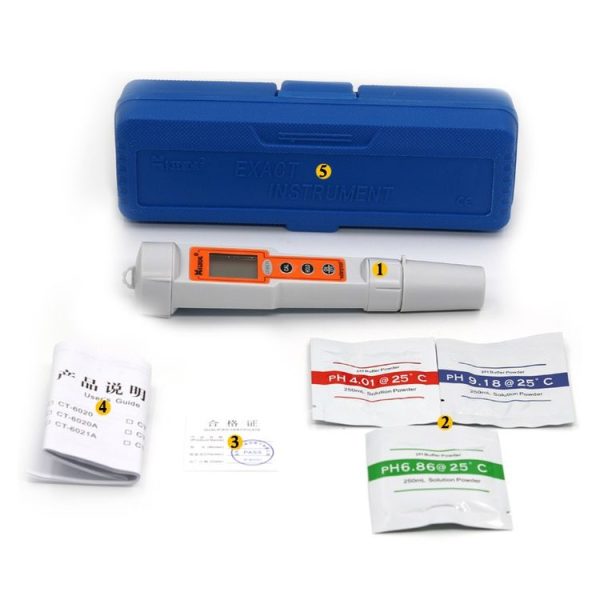 Kedida CT6021A PH + Temp Meter Portable LCD Digital Water Testing Measurement Pen - Image 8