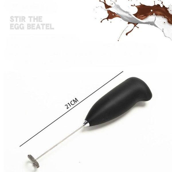 Mini Electric Milk Frother Stainless Steel Handheld Egg Beater Household Small Coffee Foam Frother Milk Foam Maker Mixer Tools - Image 2