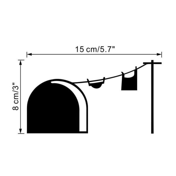 Mouse Hole Living Room TV Background Wall Decoration Wall Sticker Creative Home Stickers, Model: Door hole - Image 3