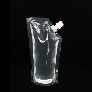 4 PCS Transparent Self-Supporting Mouth Bag Milk Juice Drink Outlet Wine Bag, Size: M