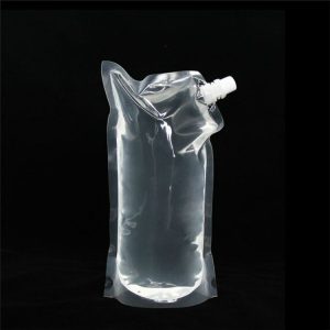 4 PCS Transparent Self-Supporting Mouth Bag Milk Juice Drink Outlet Wine Bag, Size: L