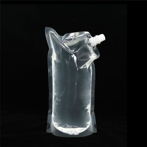 4 PCS Transparent Self-Supporting Mouth Bag Milk Juice Drink Outlet Wine Bag, Size: L - Image 2