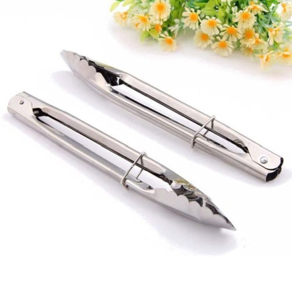 3 PCS 9 inch Stainless Steel Food Clip Bread Barbecue Clip Baking Tools - Image 3