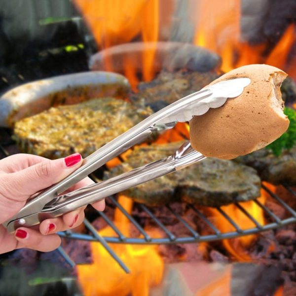 3 PCS 9 inch Stainless Steel Food Clip Bread Barbecue Clip Baking Tools - Image 7