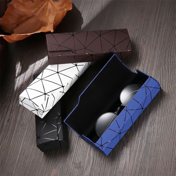 Lattice Pattern Portable Glasses Box (Red) - Image 6