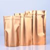 100 PCS Dark Gold Aluminum Foil Bag Ziplock Bag Food Tea Sealed Bag Stand-up Bag, Specification: 12x20+4 - Image 2