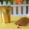 100 PCS Dark Gold Aluminum Foil Bag Ziplock Bag Food Tea Sealed Bag Stand-up Bag, Specification: 12x20+4 - Image 6