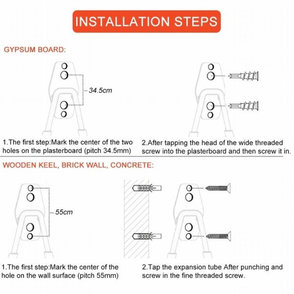 Storage Room Heavy Wall Mount Storage Rack Screw Installation Warehouse Tool Garden Hook - Image 4