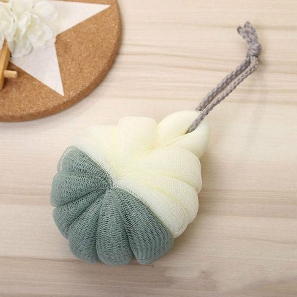 Portable Hanging Bath Flower Ball Soft Foaming Shower Massage Ball Body Exfoliating Bath Brush (Green) - Image 2