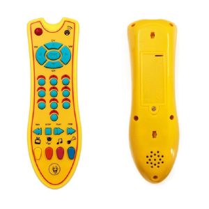 Children's Simulation Remote Control Baby Multi-function Puzzle Early Education Enlightenment Toy (Yellow)