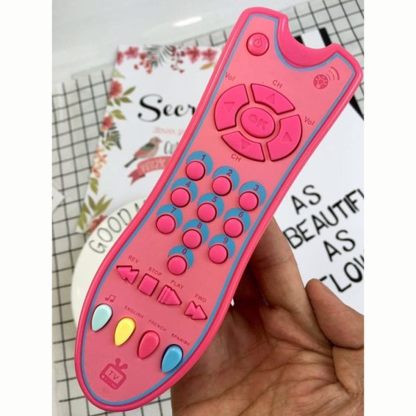 Children's Simulation Remote Control Baby Multi-function Puzzle Early Education Enlightenment Toy (Yellow) - Image 3
