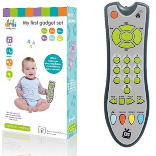 Children's Simulation Remote Control Baby Multi-function Puzzle Early Education Enlightenment Toy (Yellow) - Image 6