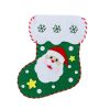 2 PCS Christmas Stockings Decorations Kindergarten Handmade DIY Making Materials Children's Educational Toys, Type: Old Man