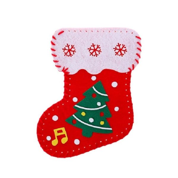 2 PCS Christmas Stockings Decorations Kindergarten Handmade DIY Making Materials Children's Educational Toys, Type: Christmas Tree - Image 2