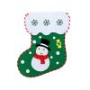 2 PCS Christmas Stockings Decorations Kindergarten Handmade DIY Making Materials Children's Educational Toys, Type: Snowman