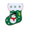 2 PCS Christmas Stockings Decorations Kindergarten Handmade DIY Making Materials Children's Educational Toys, Type: Snowman - Image 2