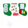 2 PCS Christmas Stockings Decorations Kindergarten Handmade DIY Making Materials Children's Educational Toys, Type: Snowman - Image 6