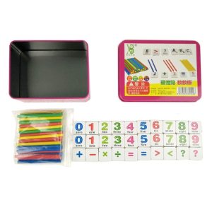 Montessori Early Learning Math Tools Digital Stick Children Kindergarten Teaching Aids (Magnetic Stickers)