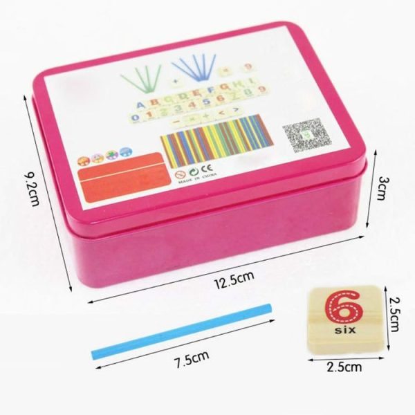 Montessori Early Learning Math Tools Digital Stick Children Kindergarten Teaching Aids (Magnetic Stickers) - Image 4