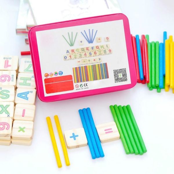 Montessori Early Learning Math Tools Digital Stick Children Kindergarten Teaching Aids (Magnetic Stickers) - Image 5