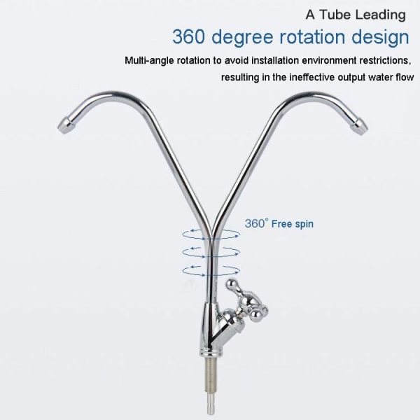 1 / 4 Quick Connect Faucet Small Three Prong Quick Connect Kitchen Water Purifier Faucet (2 Point Quick) - Image 5