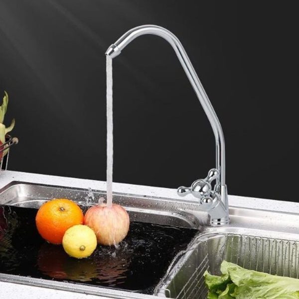 1 / 4 Quick Connect Faucet Small Three Prong Quick Connect Kitchen Water Purifier Faucet (2 Point Quick) - Image 9