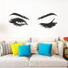 2 PCS / Set Makeup Shop Beauty Studio Decoration Personality Eyebrow Wall Sticker, Size: 57x19cm (Black) - Image 2