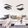 2 PCS / Set Makeup Shop Beauty Studio Decoration Personality Eyebrow Wall Sticker, Size: 57x19cm (Black) - Image 4
