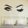 2 PCS / Set Makeup Shop Beauty Studio Decoration Personality Eyebrow Wall Sticker, Size: 57x19cm (Black) - Image 5