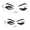 2 PCS / Set Makeup Shop Beauty Studio Decoration Personality Eyebrow Wall Sticker, Size: 57x19cm (Black) - Image 6