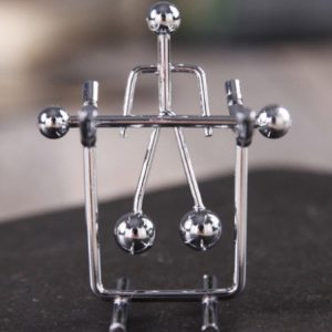 Mini Balance Little Iron Man Decompression Ornament Tumbler Sports Metal Crafts (Horizontal Bar)